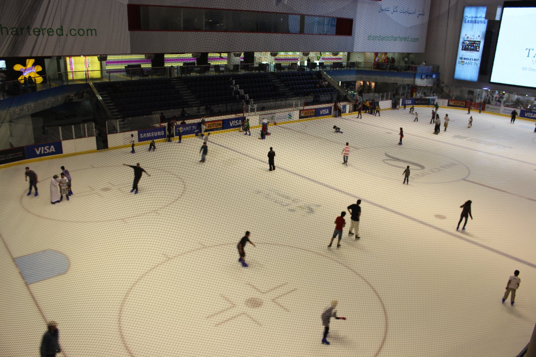 Dubai Ice Rink inside Dubai Mall