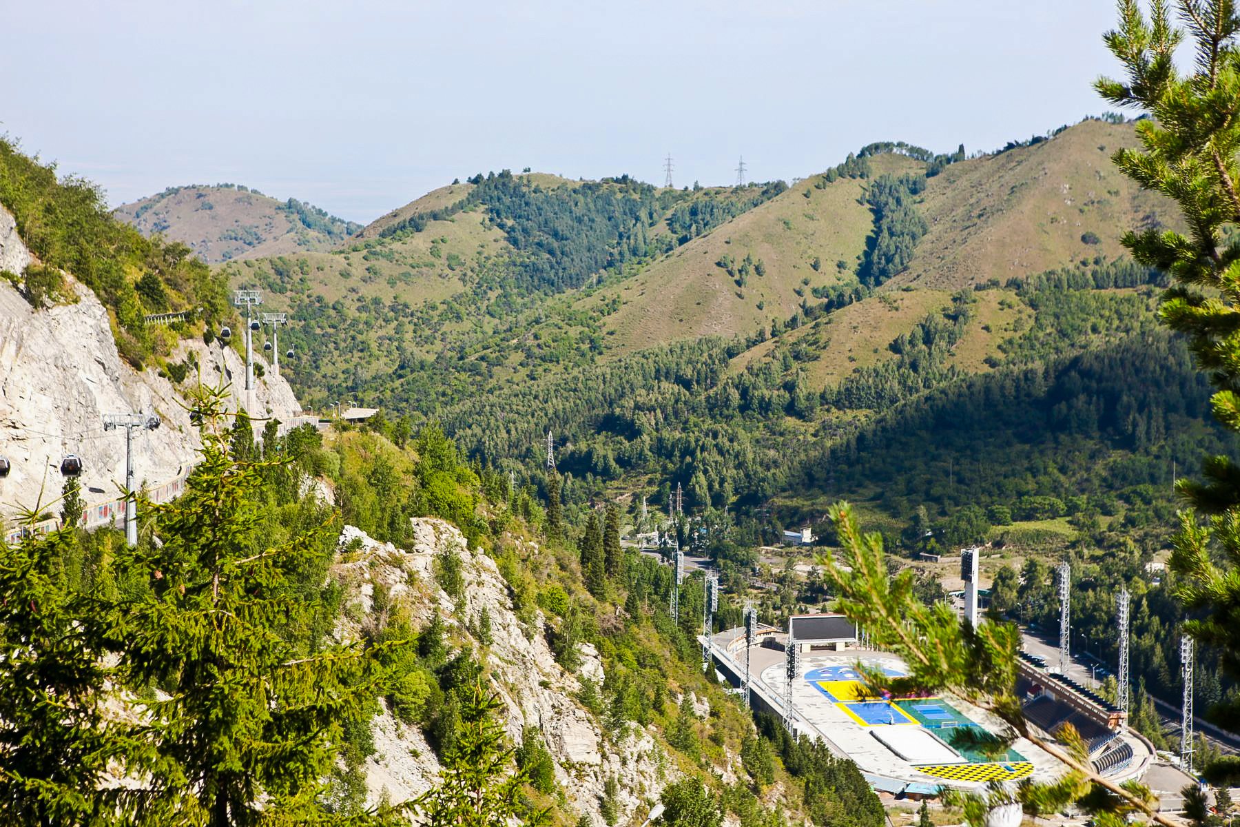 Medeu outdoor skating rink in Almaty Kazakhstan